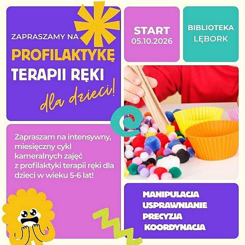 Zajęcia z profilaktyki terapii ręki dla dzieci 5-6 lat